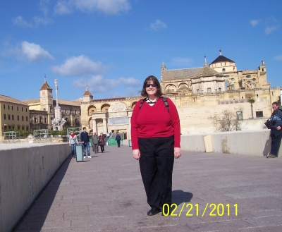 on the bridge over the Guadalquivir River