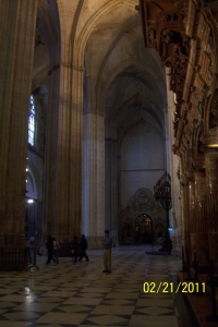 inside Sevilla Cathedral