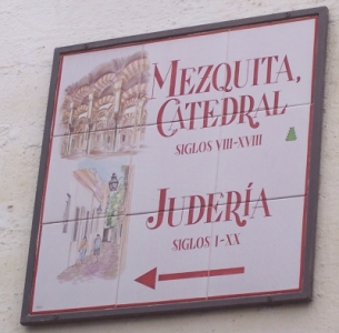 tile sign to the Mezquita