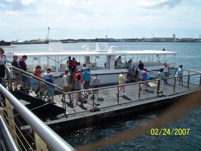 Ferry to the memorial