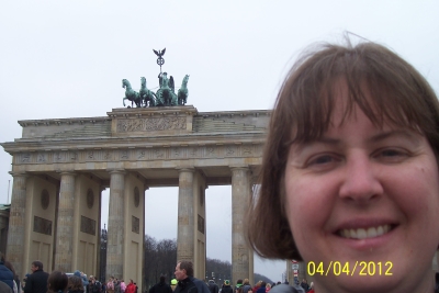 KG at Brandenburg Gate