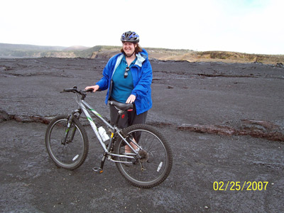 Biking on lava!