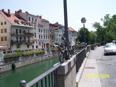 Riverside in Ljubljana