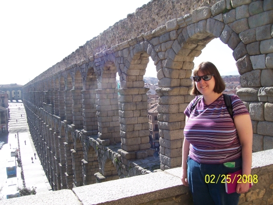 KG and the Roman aqueduct in Segovia