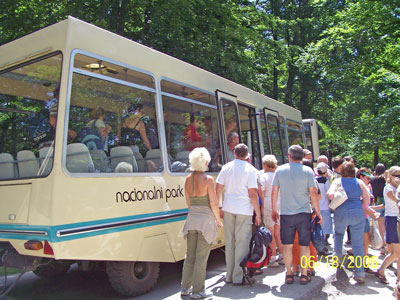 The park's tram