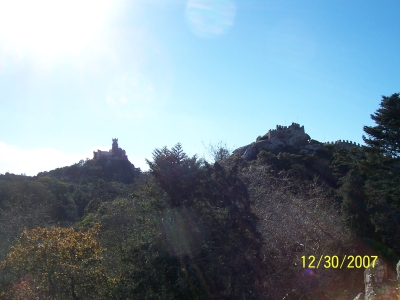 View of Pena Palace and Moorish Castle