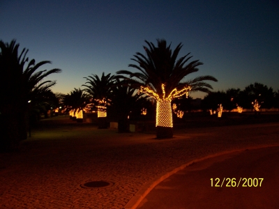 Christmas lights in Sagres