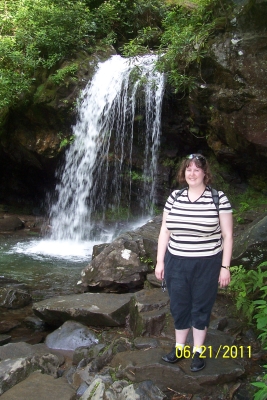 At Grotto Falls
