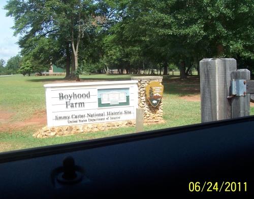 Boyhood Farm sign