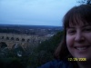 View of me and the Pont du Gard from the panorama viewpoint