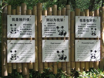 Panda signs!