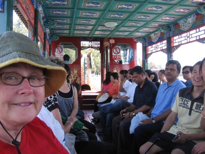 On the ferry on Kunming Lake